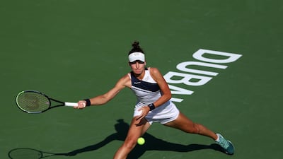 Russia's Veronika Kudermetova on her way to a 7-6, 6-2 win over countrywoman Anastasia Pavlyuchenkova. Getty