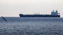 The Texas Voyager oil tanker sits anchored off the coast of Chevron's El Segundo Refinery in El Segundo, California. AFP