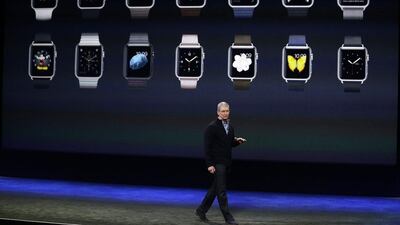 The watch is also integrated with Apple Pay’s mobile wallet, and can be used to view pictures and monitor news, and also connect to social media. The watch can use other apps ranging from Uber ride-sharing to music to home automation. Eric Risberg / AP Photo