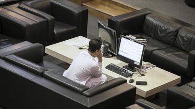 The DFM is down 6.8 per cent for the year. Reem Mohammed / The National