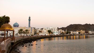 This picture shows a partial view of the seaside corniche in the Omani capital Muscat on September 18, 2020. AFP