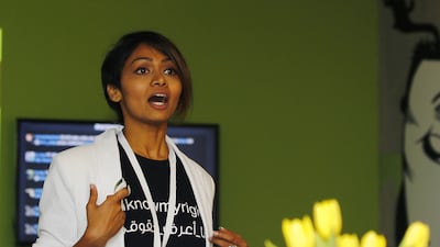 Ann Boothello, property product marketing manager at Dubizzle, says the new site, knowyourrights.dubizzle.com, would ‘disrupt consumer exploitation’ by better informing the public. Jeffrey E Biteng / The National