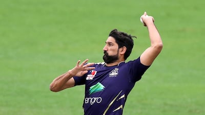 File photo of fast bowler Sohail Tanvir playing for Quetta Gladiators in the Pakistan Super League. Chris Whiteoak / The National