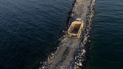 Construction on Jumeirah Beach.