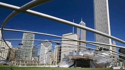Millennium Park's Jay Pritzker Music Pavilion, an outdoor concert venue in Chicago's Loop area. Getty Images