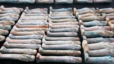 Ancient statues discovered near an ancient necropolis in Minya, Egypt. Mohamed Abd El Ghany / Reuters