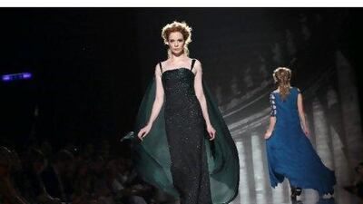 Gowns from Rami Al Ali's collection on view at the AltaRoma AltaModa Autumn/Winter 2011 show in July in Rome. Photos by Elisabetta A Villa / Getty Images