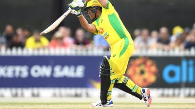 Sachin Tendulkar played one over against Australian women's cricketer Ellyse Perry during the inning break of the Bushfire Cricket Bash in Melbourne. Getty Images