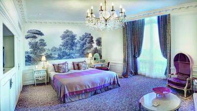A suite at Hôtel Hermitage in Monaco. Courtesy The Leading Hotels of the World
