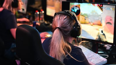 Gamers in action on February 21, 2020. Getty Images