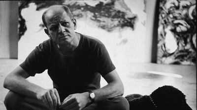 Jackson Pollock was known for his 'drip technique' of splashing or pouring liquid household paint on to large canvases. Getty Images