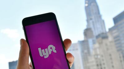 The Lyft transport application. Ride-hailing firm Lyft has launched the process to take the company public.AFP