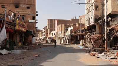 A street in the city of Omdurman, which has been damaged by the civil war in Sudan. Reuters