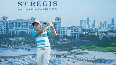 Rickie Fowler of the United States watches a tee shot during a practice round before the start of the Abu Dhabi HSBC Golf Championship at Abu Dhabi Golf Club on January 19, 2016 in Abu Dhabi, United Arab Emirates. Scott Halleran/Getty Images
