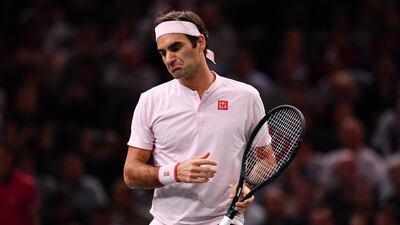 Roger Federer lost to Novak Djokovic in the Paris Masters semi-finals. Getty Images