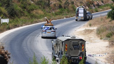 Israelis move into the former settlement of Kadim near the West Bank city of Jenin. EPA
