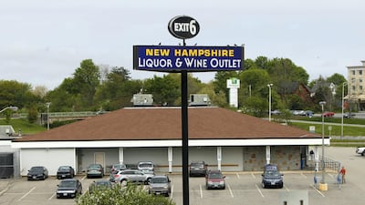 A state-run liquor store is seen just off Interstate 95 in Portmouth, N.H., Sunday, May 22, 2011. Robert Bukaty / AP