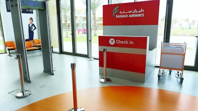 The mock Sanad Airways stand at the centre allows pupils to get experience of real life situations in a safe setting.