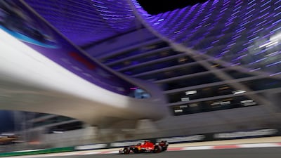 Ferrari's Charles Leclerc in action during practice. Reuters