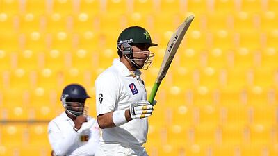 Misbah-ul-Haq scored 180 runs in the three-Test series against New Zealand in the UAE in November. Satish Kumar / The National