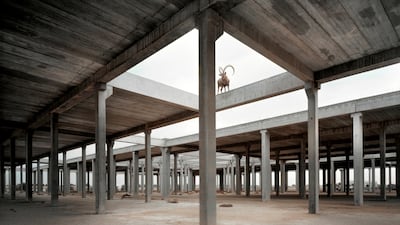 Richard Allenby-Pratt's Ibex is part of his solo show in Dubai. Courtesy Pro Art Gallery UAE