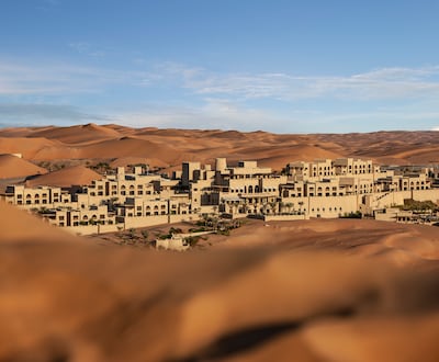 Qasr Al Sarab Desert Resort by Anantara is located in the Empty Quarter in Abu Dhabi. Photo: Anantara