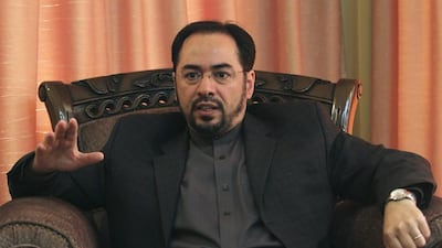 Those who won approval included Salahuddin Rabbani, the former head of Afganistan's Peace Council, pictured here in Kabul on June 27, 2012. Mr Rabbani will be the country's new foreign affairs minister. Mohammad Ismail/Reuters