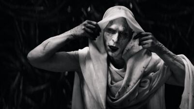 Oscar winner Christian Bale looks unrecognisable as Gorr the God Butcher.