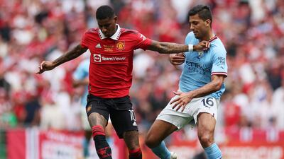 Rodri – 7: Went close to doubling City’s lead with a clever header early on. Found himself outnumbered by United at times as the game went on but barely put a foot wrong. AFP