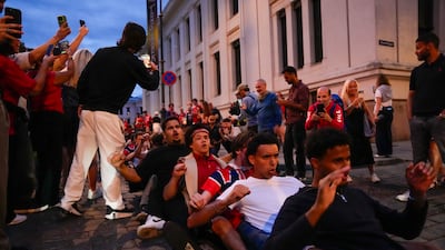 Norway fans perform the Viking Row on the streets of Oslo, with the celebration becoming one of the defining supporter rituals of the 2026 World Cup. EPA