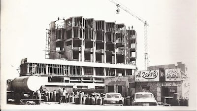 Al Zahra hospital in Sharjah while it was under construction in 1979. 