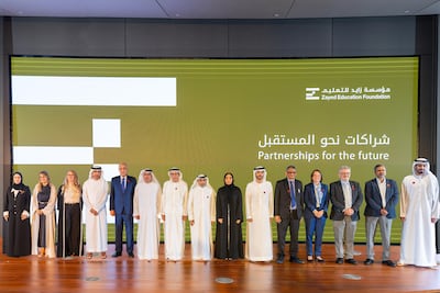 University leaders at the Partnerships for the Future event at Zayed National Museum in Abu Dhabi. Photo: Zayed Education Foundation
