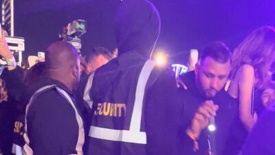 Security officers were present. Reuters