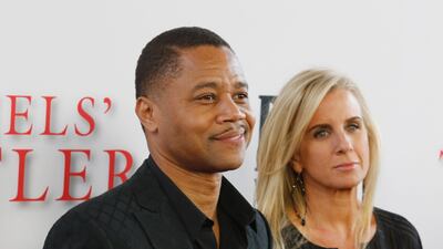 Cuba Gooding Jr. and his wife Sara Kapfer. Fred Prouser / Reuters