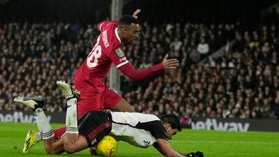 Saw one low shot that might have crept into the corner well saved by keeper in first half and then went down looking for penalty soon after but rightly waved away. Fulham needed more from their main source of goals over the semi-final. AP