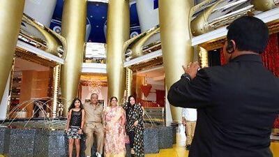 Hotels such as the Burj Al Arab, above, are enjoying higher occupancy rates as "the real economy" picks up steam. Randi Sokoloff / The National