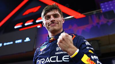 Red Bull's Max Verstappen after clinching pole position at the Bahrain Grand Prix on March 1, 2024. Getty Images