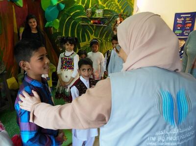 During her trip Sheikha Jawaher met Afghan refugees and low income families in some of Pakistan's poorest areas. Courtesy: Wam