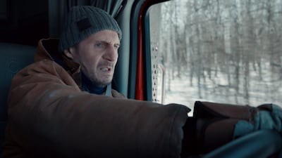 Liam Neeson plays a veteran trucker in ‘The Ice Road’. Netflix