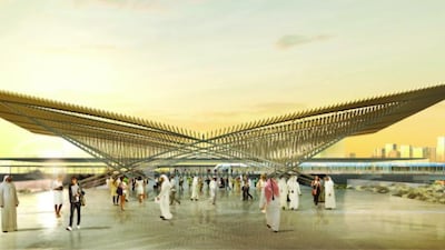 Route 2020 will feature seven stations including five above the ground and two underground with an expansive airplane wing the main design inspiration for the stations. Courtesy RTA