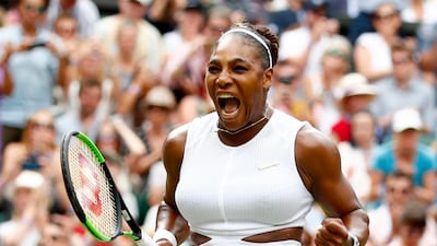 Serena Williams needed all of her mental and physical strength to defeat Alison Riske in the Wimbledon quarter-finals. EPA