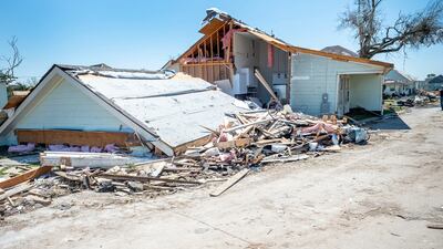 Extensive damage was done to homes in Arabi, Louisiana, after a tornado struck the area on March 22, 2022. The Daily Advertiser / AP
