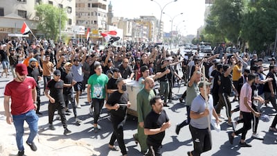 Iraqis clash with security forces. EPA