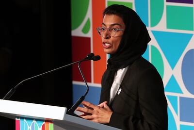 Noura Al Kaabi, Minister of Culture and Youth. Culture is critically important, she said. Chris Whiteoak / The National