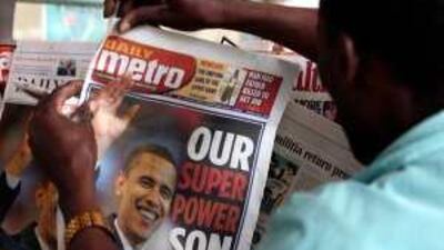 Some Americans believe Barack Obama was born in Kenya, where the press treats him as a native son.