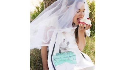 Bride tea towel, €14.50 (Dh72) at La Cerise Sur Le Gateau. Photo by Coco Amardeil