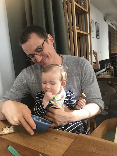 Chef Tomas Reger introducing his daughter to her first Michelin-star restaurant