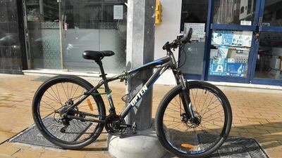 The municipality said anyone caught chaining their bike to a lamp post would receive a warning and that Dh3,000 would follow