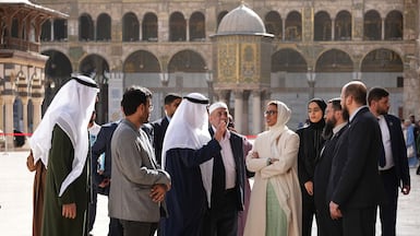Minister of State Noura Al Kaabi at Umayyad Mosque in Damascus, Syria. Photo: Noura Al Kaabi