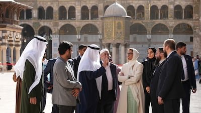 Minister of State Noura Al Kaabi at Umayyad Mosque in Damascus, Syria. Photo: Noura Al Kaabi